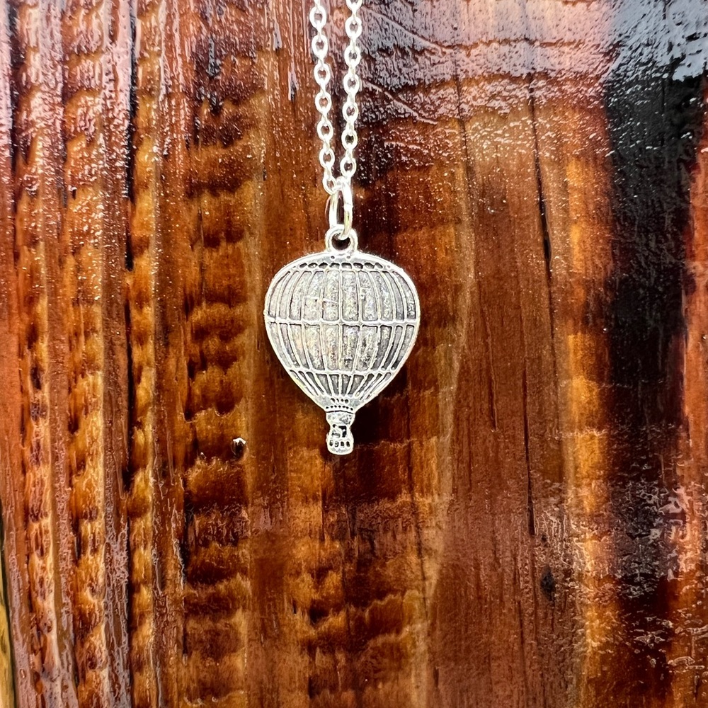NEW Hand Made Hot Air Balloon Necklace (charm & chain)